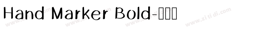 Hand Marker Bold字体转换